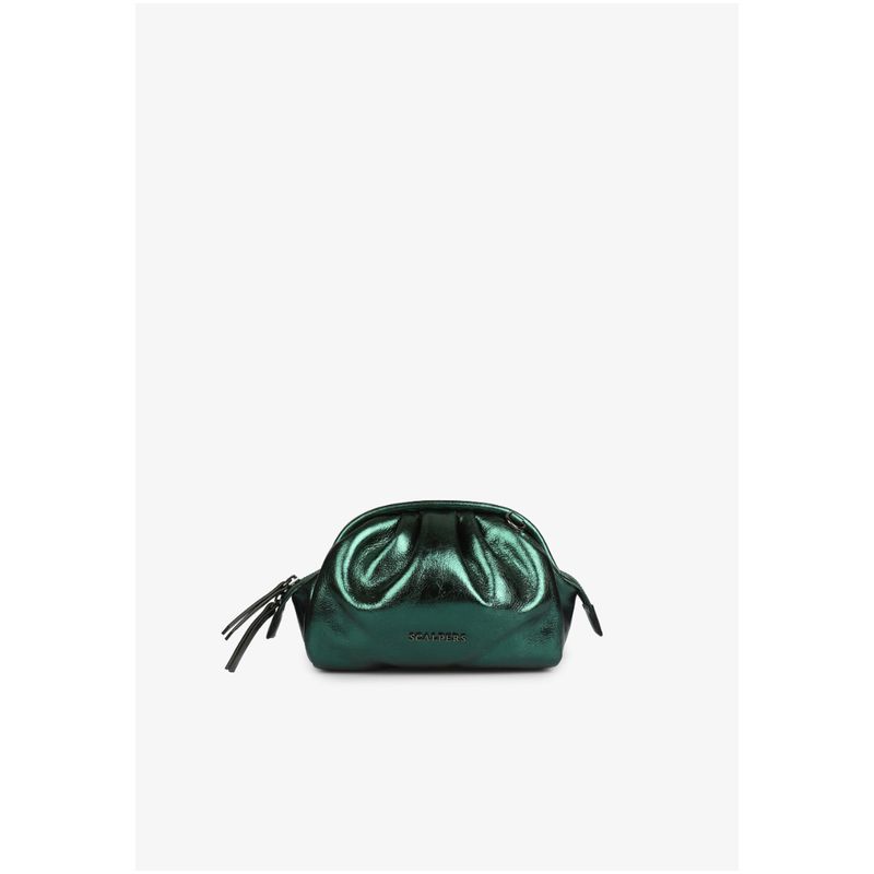 SCALPERS - Bolso Clutch Metalizado Metallic Green