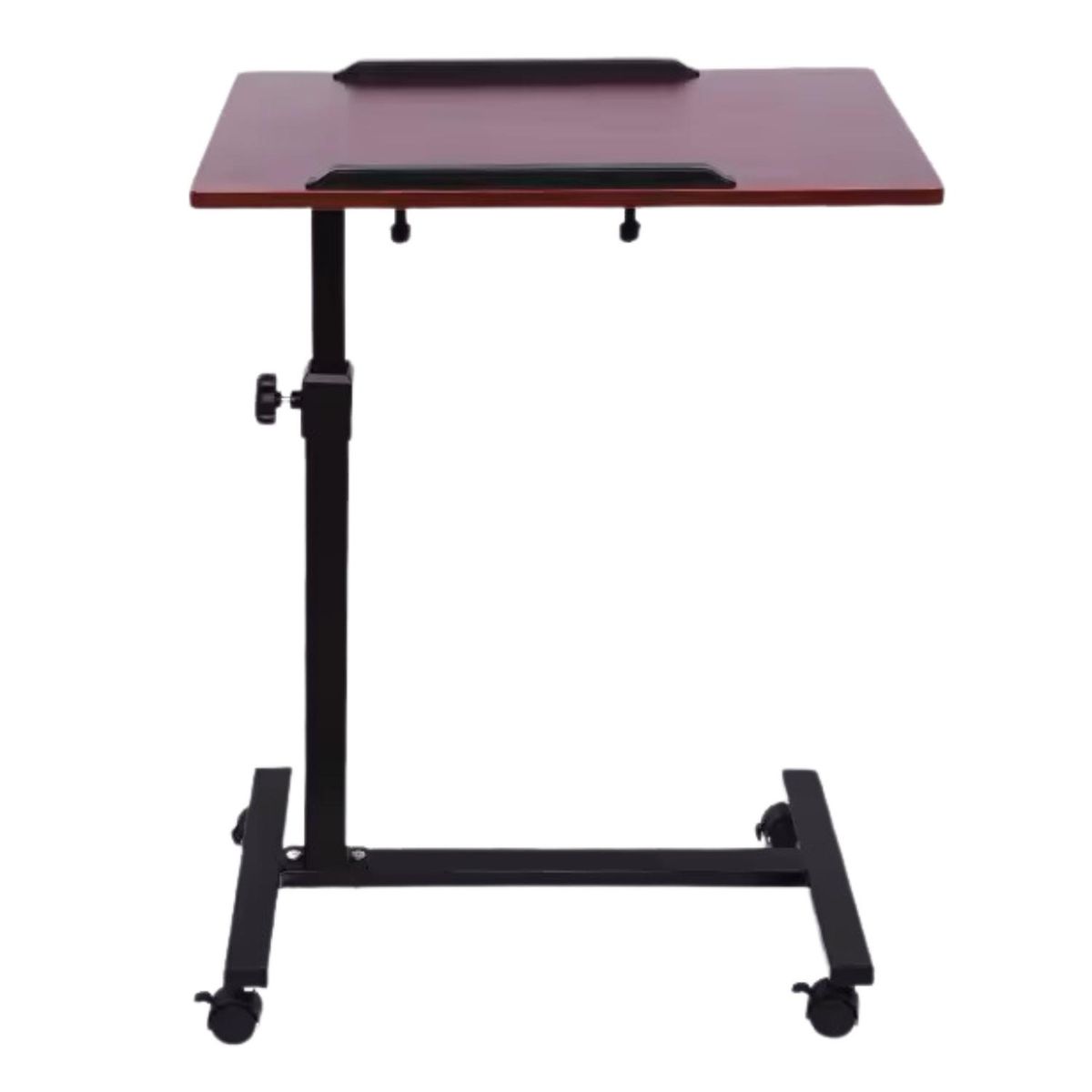 HOMASTTI - Mesa Plegable Enfermo Cama Pro Altura Ajustable Pc Brown