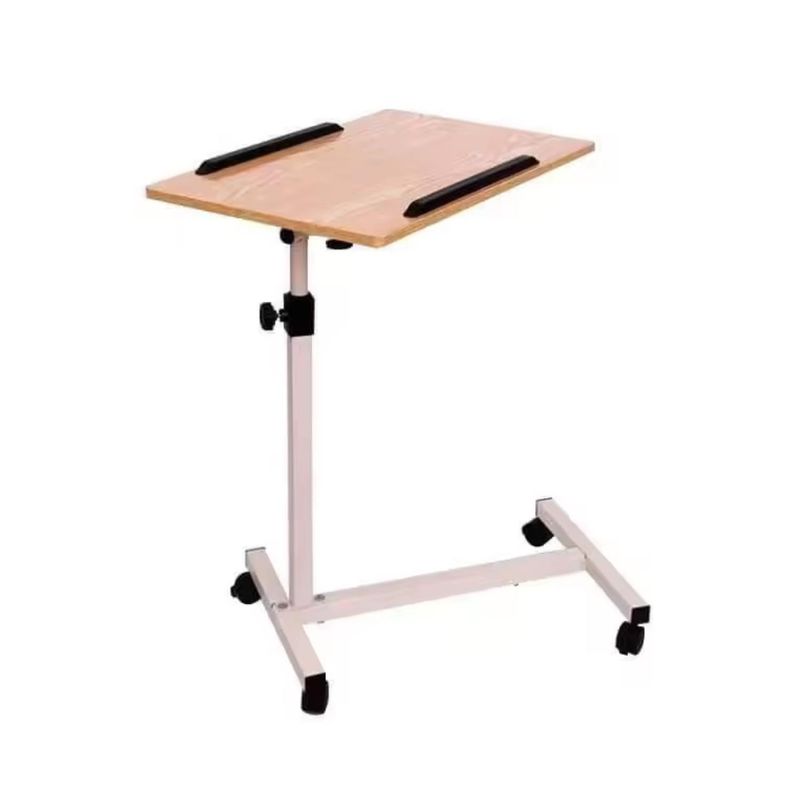 HOMASTTI - Mesa Plegable Enfermo Cama Pro Altura Ajustable Computador Maple