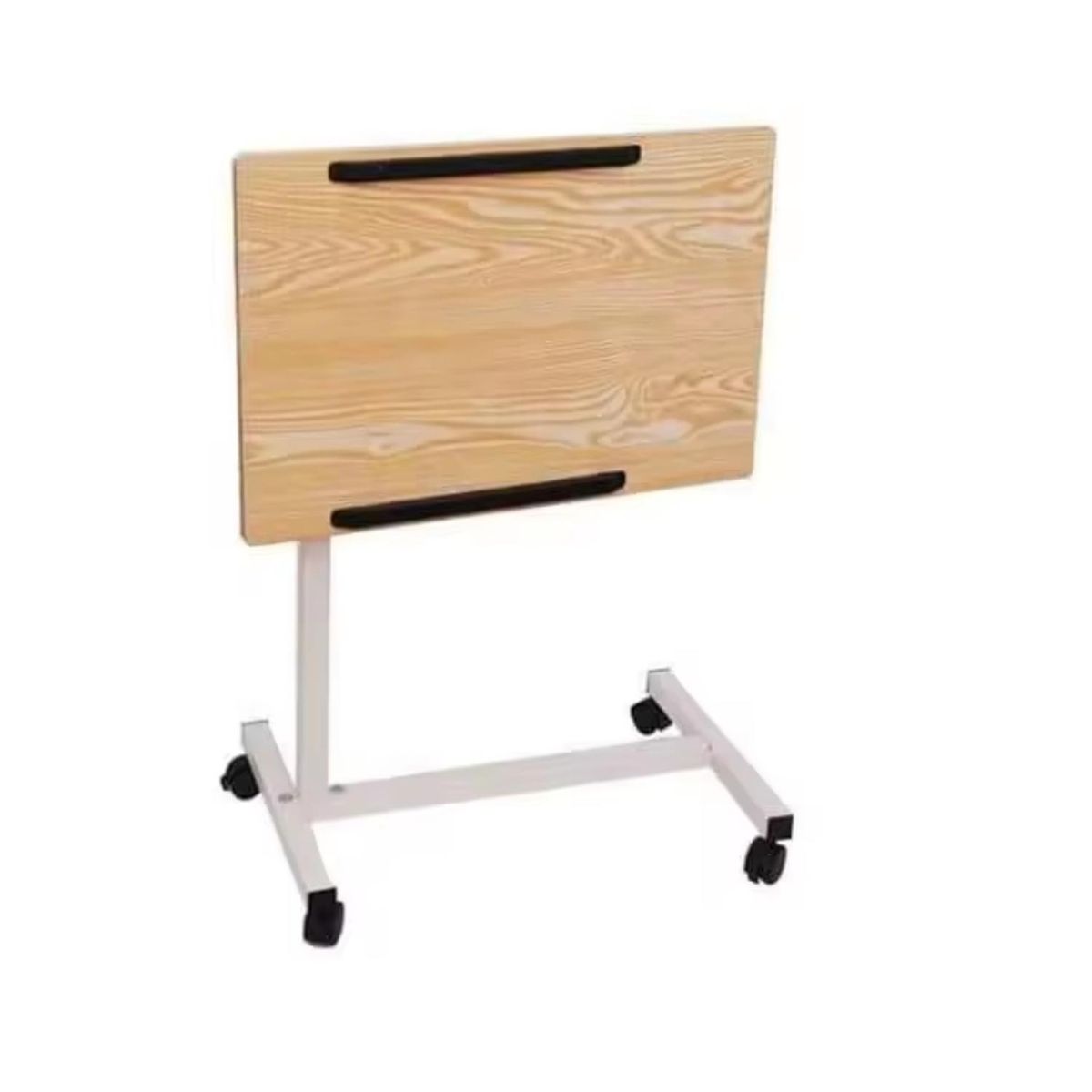 HOMASTTI - Mesa Plegable Enfermo Cama Pro Altura Ajustable Computador Maple