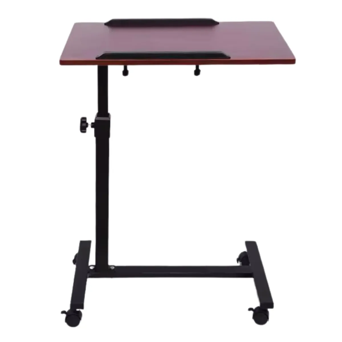 HOMASTTI - Mesa Plegable Cama Enfermo Altura Ajustable Ruedas