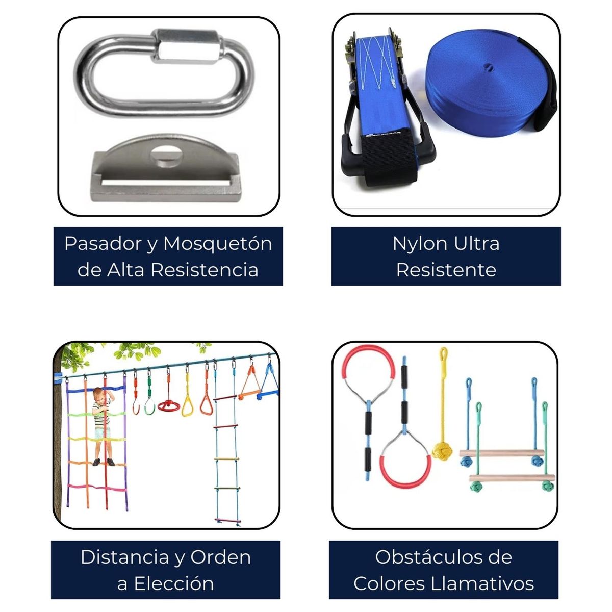 AUCKLAND OUTDOOR - Juego Carrera 7 Obstaculos Slackline Ninja Warrior