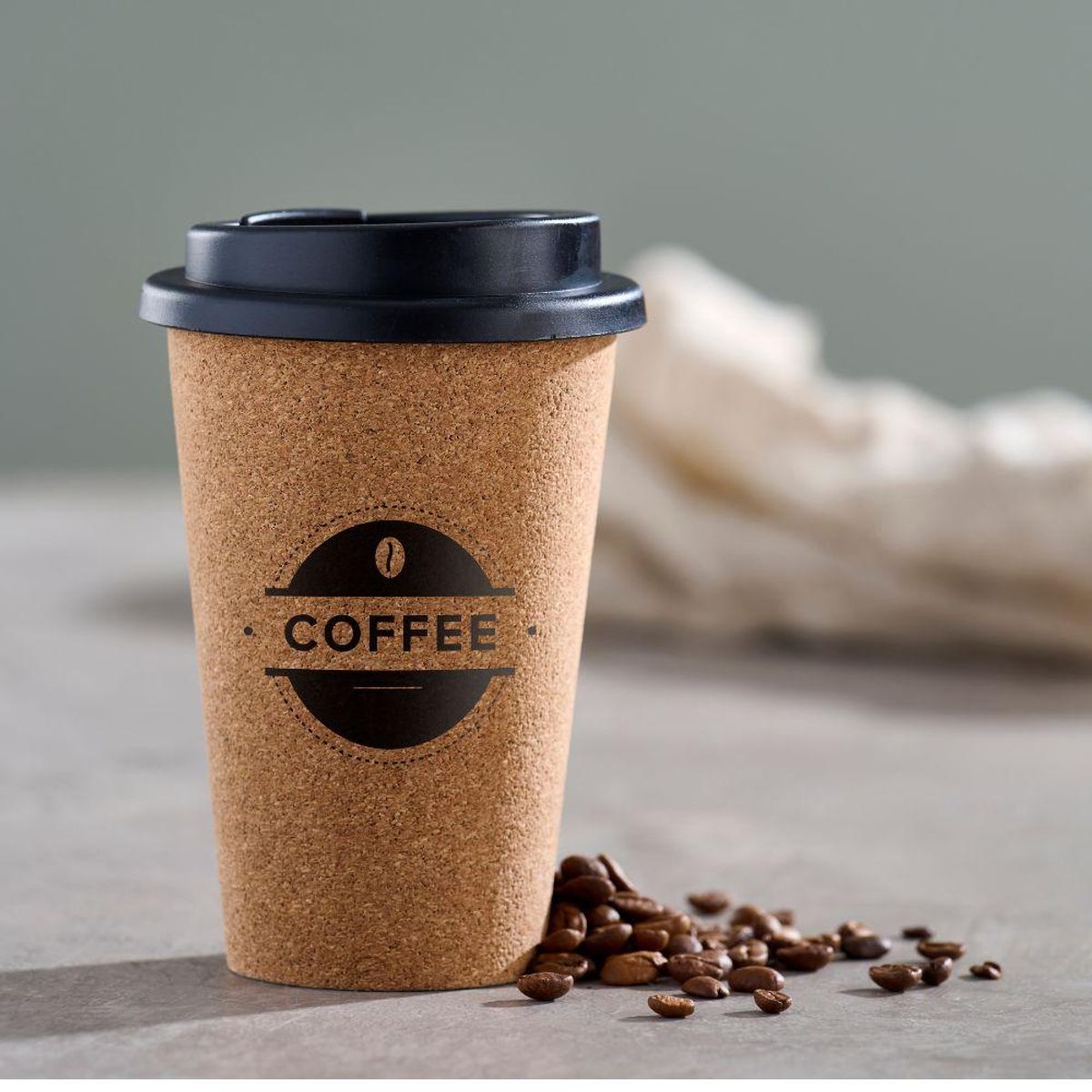 5FIVE - MUG DE CAFÉ COFFE 350 ML EXTERIOR CORCHO