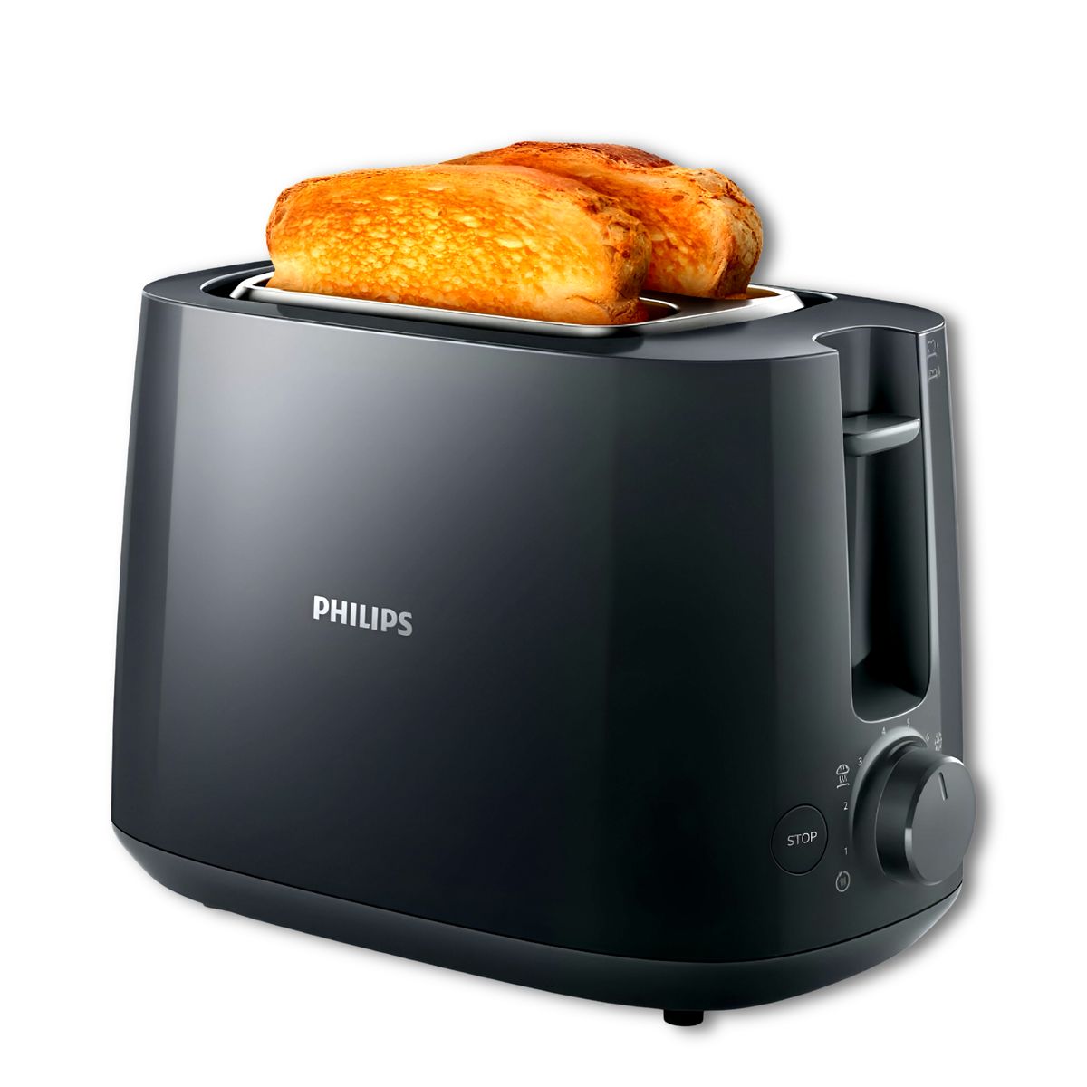 PHILIPS - Tostador de Pan Eléctrico Philips HD2581 830W + 8 Niveles T°