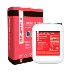 HENKEL - BEMEZCLA HIDROTEK FLEX -Impermeabilizante Cementoso, Kit 30Kg