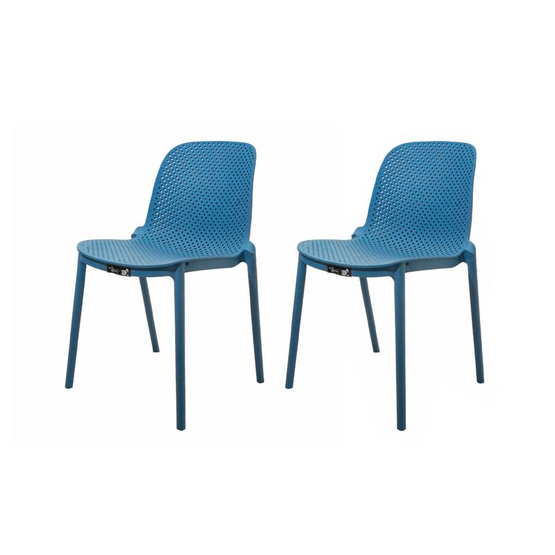 GENERICO - Pack 2 Sillas Comedor Art Berlin Azul