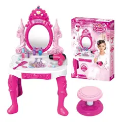 GENERICO - Tocador Princesa Maquillaje Para Niñas De Juguetes