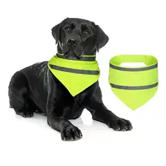 GENERICO - Bandana Reflectante Para Perros Y Gatos Pañoleta Talla S - Verde