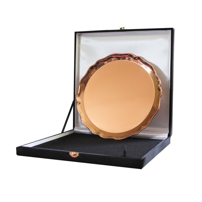 PERFECT CLASS - Bandeja de Cobre Circular Tamaño 30 Cms - Perfect Class