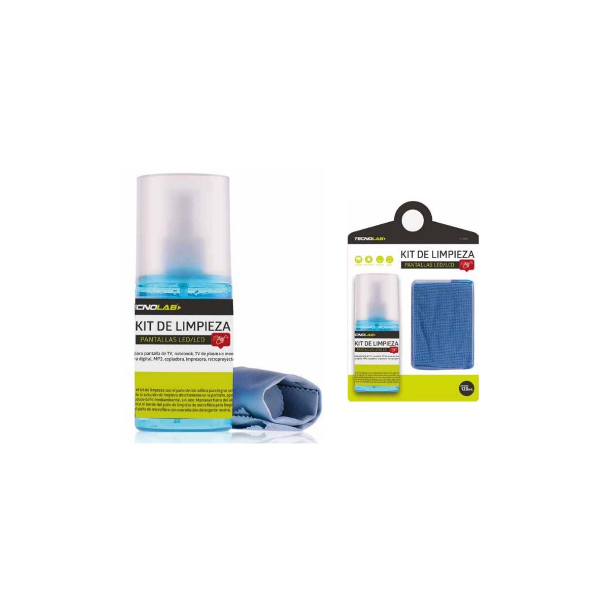 TECNOLAB - Kit De Limpieza Pantallas 120ml - Ps