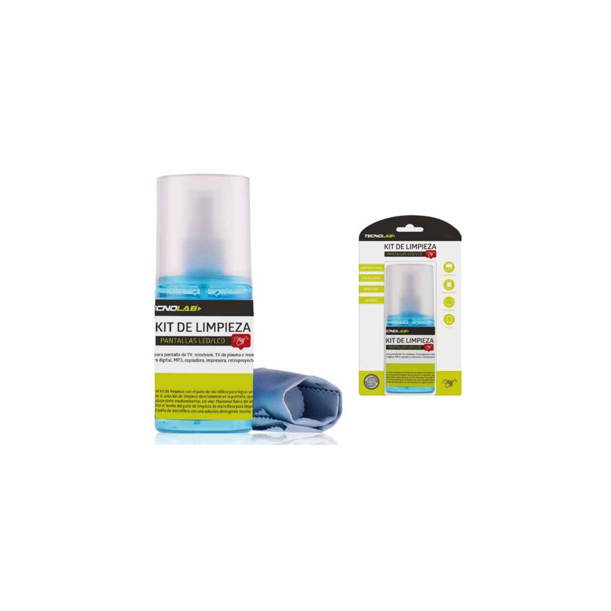 TECNOLAB - Kit De Limpieza Pantallas 200ml - SC