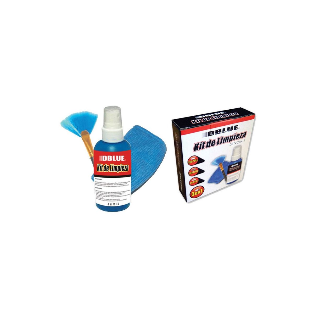 DBLUE - Kit De Limpieza Pantallas 3 En 1 - SC