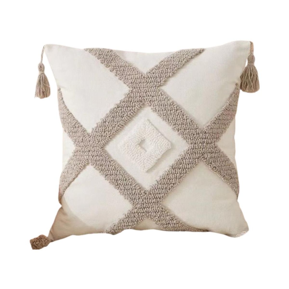 GENERICO - SET 4 FUNDA PARA COJIN MODELO BOHO 45X45 C12