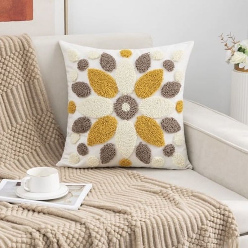 GENERICO - SET 4 FUNDA PARA COJIN MODELO BOHO 45X45 C9