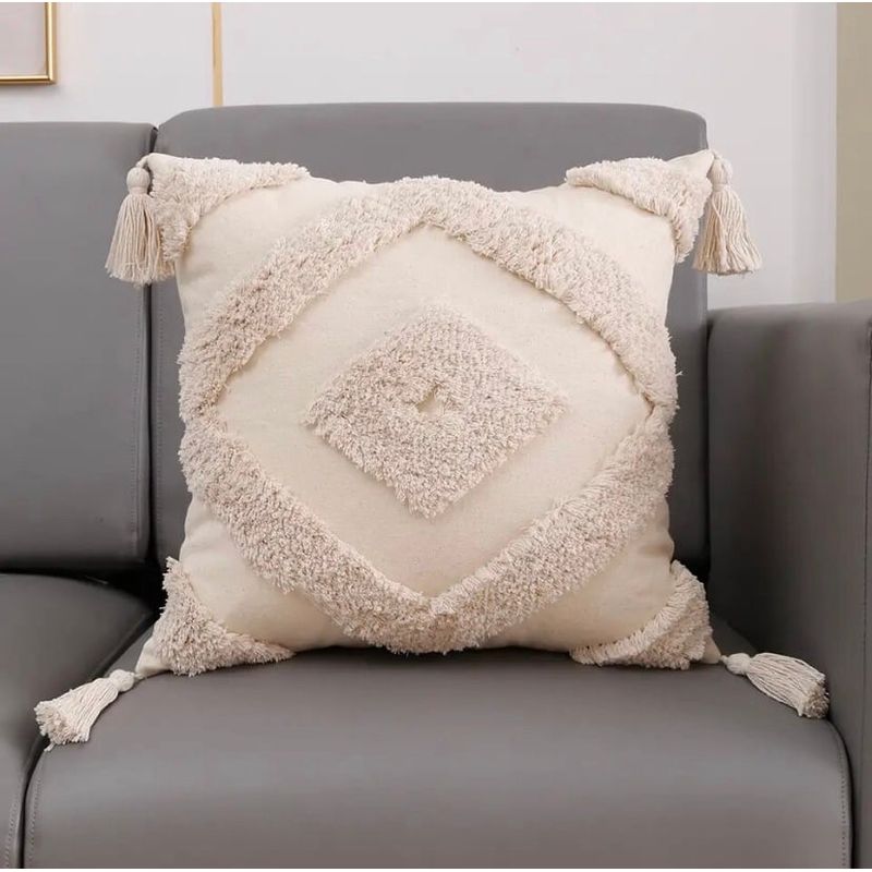 GENERICO - SET 4 FUNDA PARA COJIN MODELO BOHO 45X45 B7