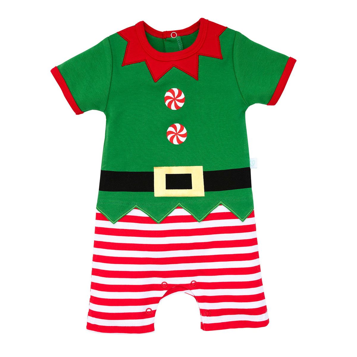 BAMBINO - Enterito Bambino Navidad Duende Verde 0-3 Meses