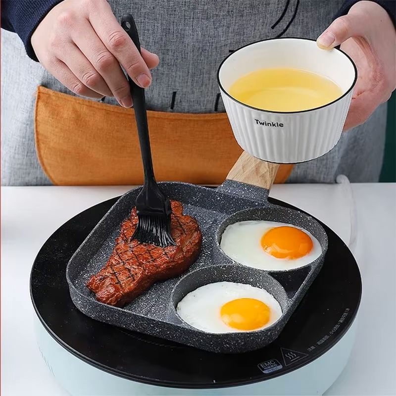 GENERICO - Sarten Para Desayuno Con 2 Huevos Hamburguesas Panqueques