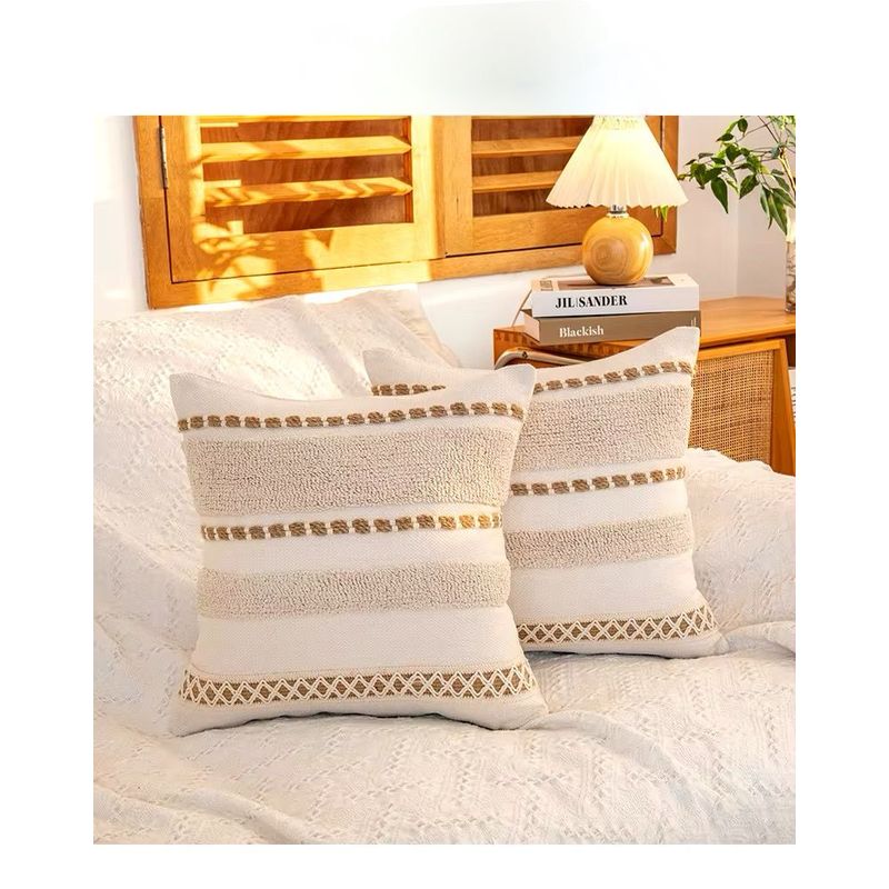 GENERICO - SET 4 FUNDA PARA COJIN MODELO BOHO 45X45 C15