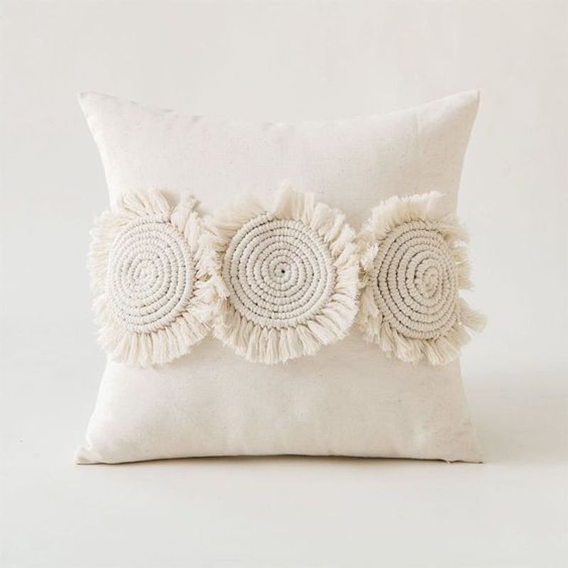GENERICO - SET 4 FUNDA PARA COJIN MODELO BOHO 45X45 B14