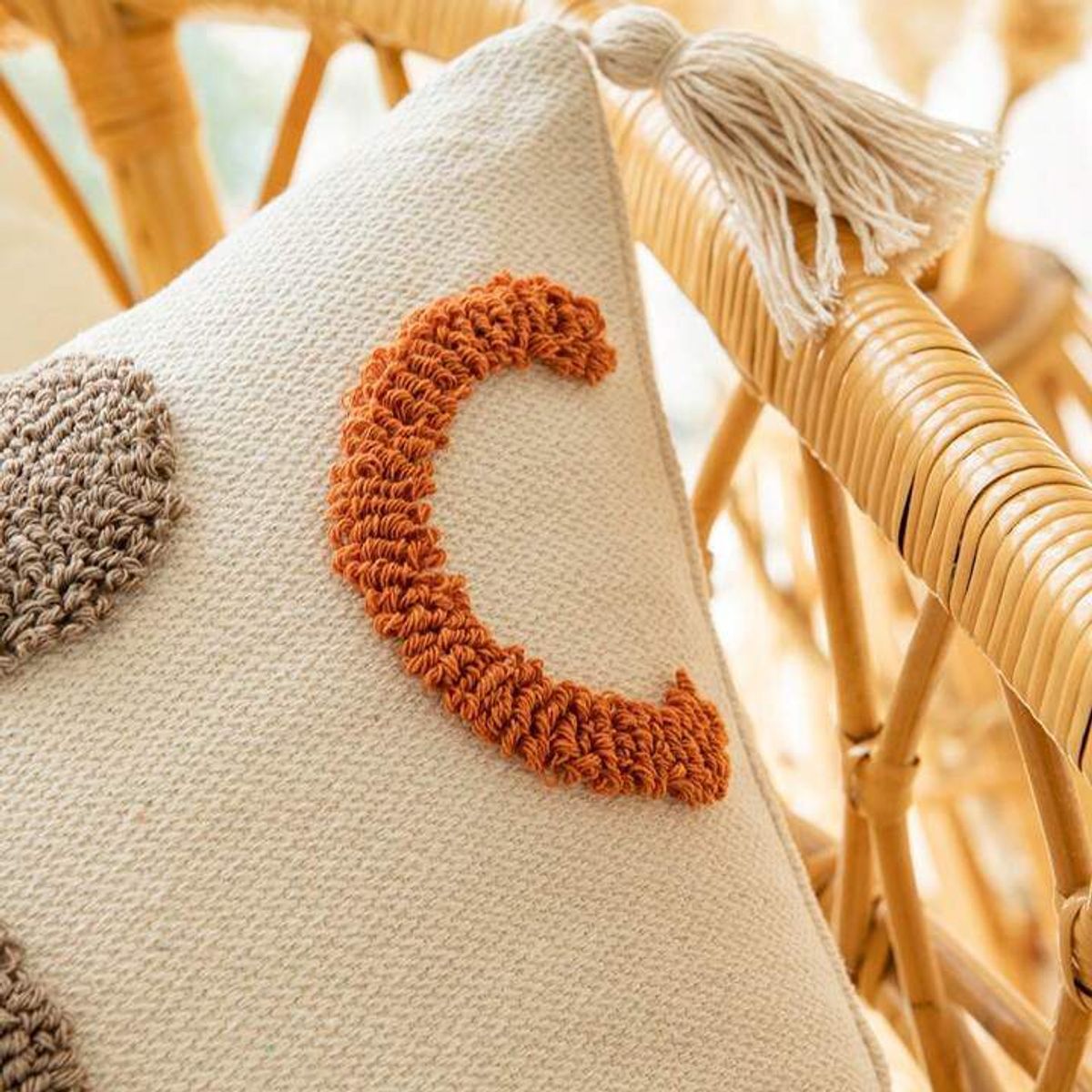 GENERICO - SET 4 FUNDA PARA COJIN MODELO BOHO 45X45 B6