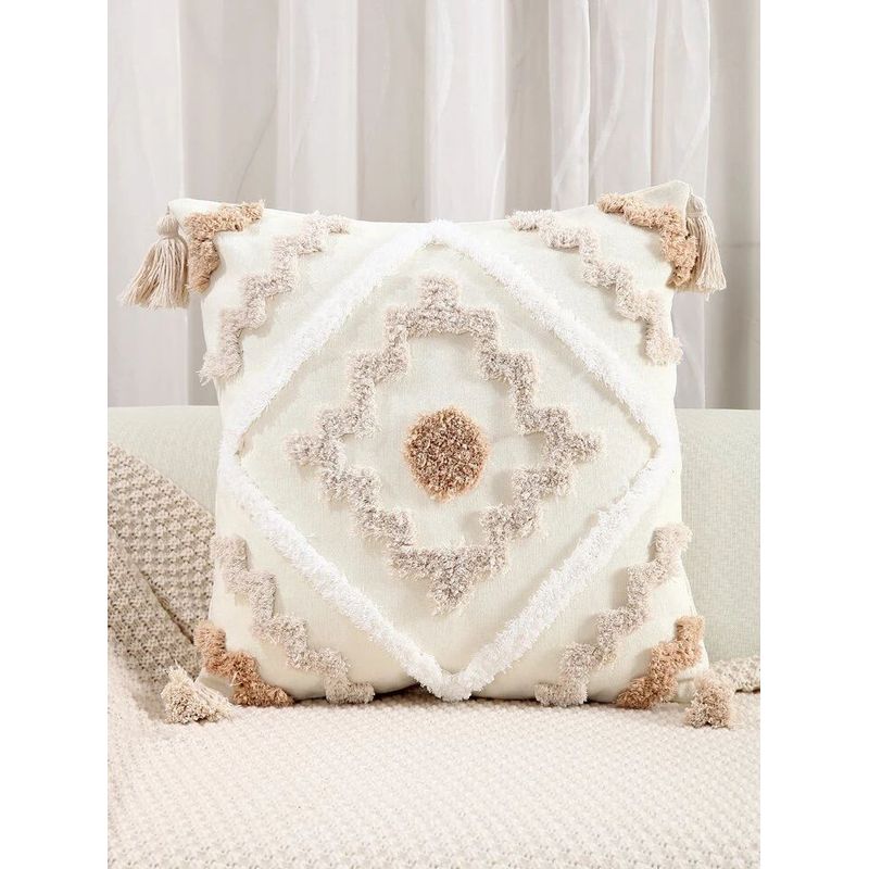 GENERICO - SET 4 FUNDA PARA COJIN MODELO BOHO 45X45 B4