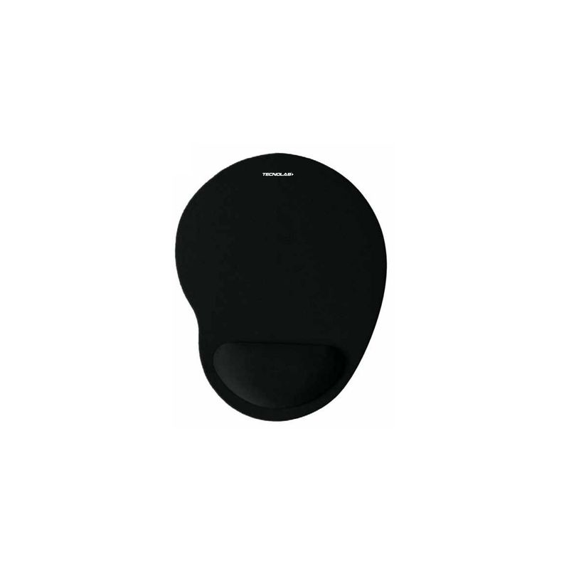 TECNOLAB - Mouse Pad Con Apoya Muñeca De Gel Negro - SC