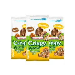 GENERICO - Pack X3 Alimento Versele Laga Crispy Muesli Hamster 400 gr