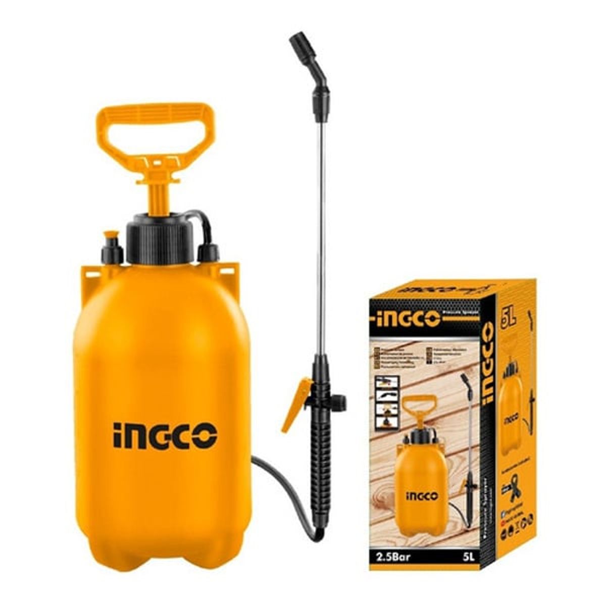 INGCO - Rociador Pulverizador Fumigador Apresion 5 Lt Ingco Hspp3051