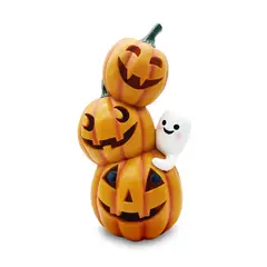 FRANK & MORTIS - Adorno Calabaza Fantasma Con Luz Led 38cm Halloween Deco