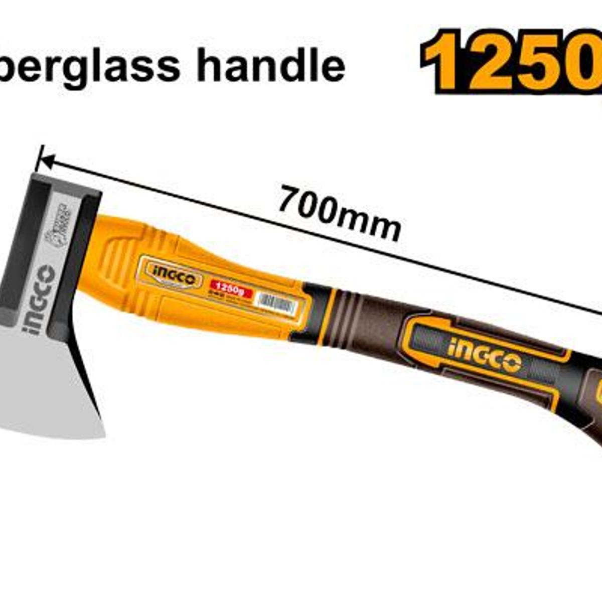 INGCO - Hacha Ingco Mango Fv 20x70 Cm 1250 G Hax0811250