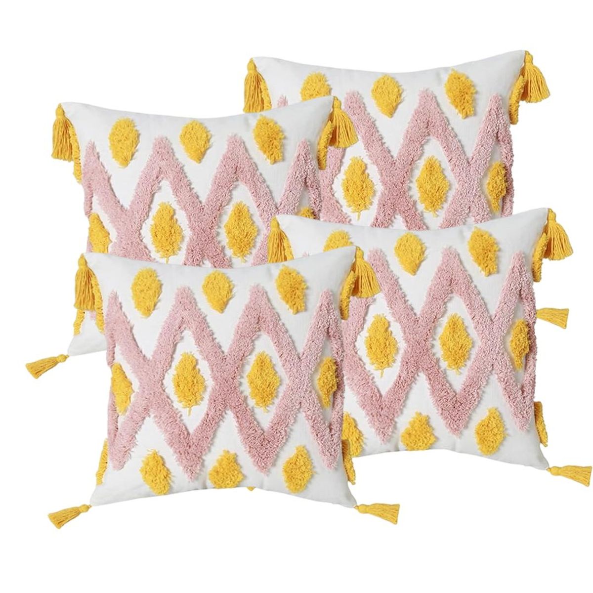 GENERICO - SET 4 FUNDA MODELO BOHO 45X45 PARA COJIN C16