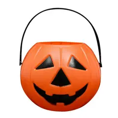 GENERICO - Calabaza Para Dulces Halloween Cubo De Plastico Caramelos