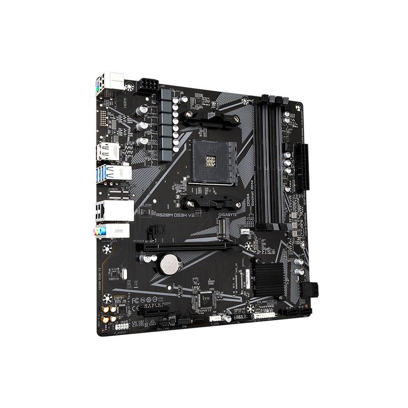 GIGABYTE - Placa Madre Gigabyte A520M DS3H V2 AM4 DDR4 mATX