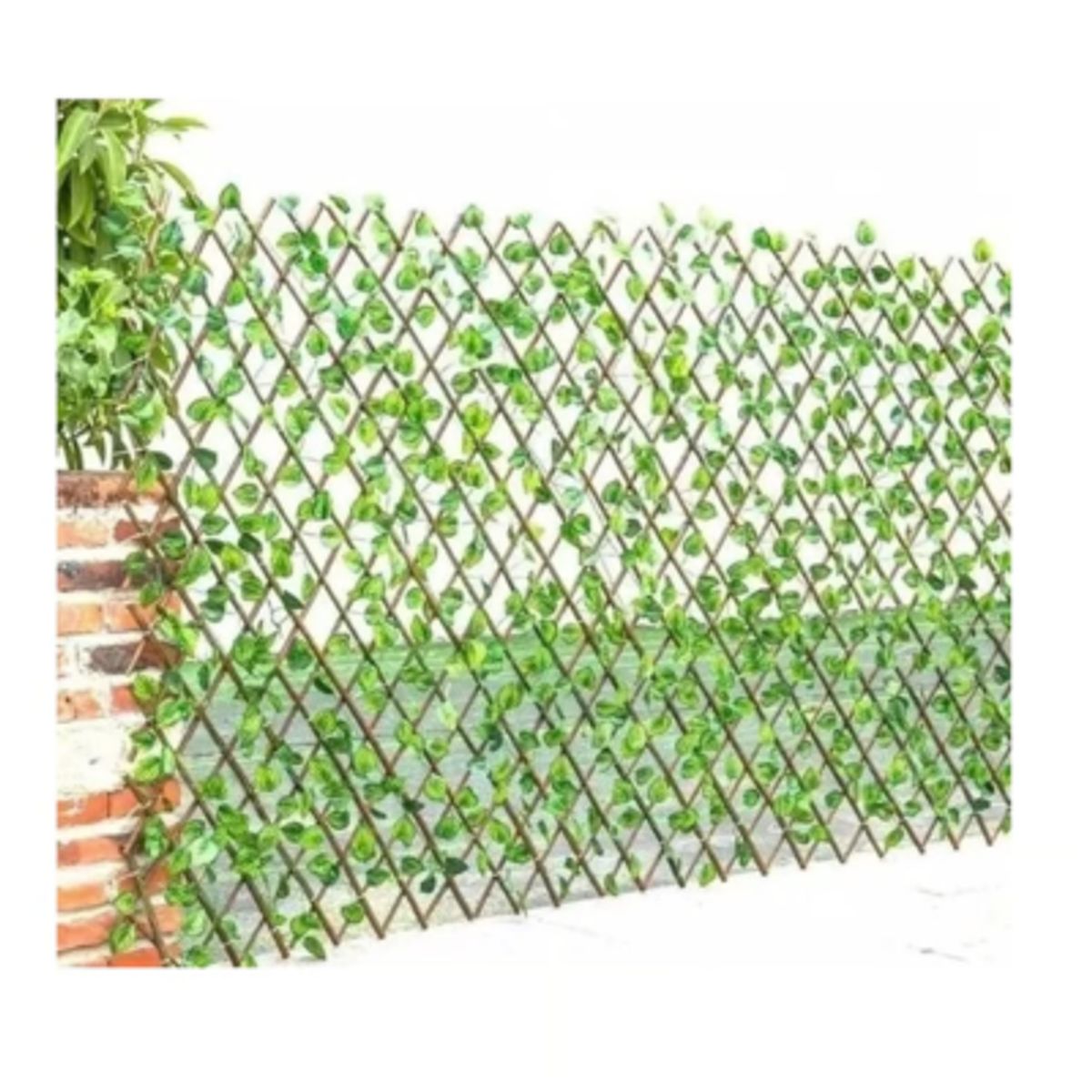 GENERICO - Malla Valla Cerca Planta Enredadera Artificial Hojas 120 CM