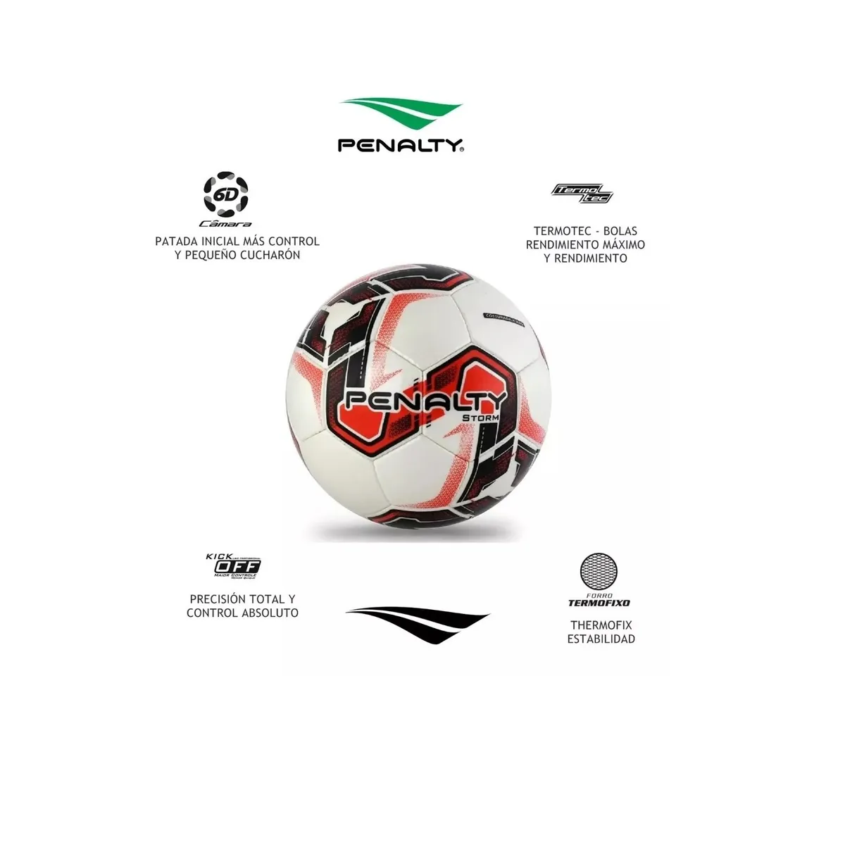 PENALTY - Balon Futbol Pelota Futbol Penalty Storm N 5 Bote Alto Campo