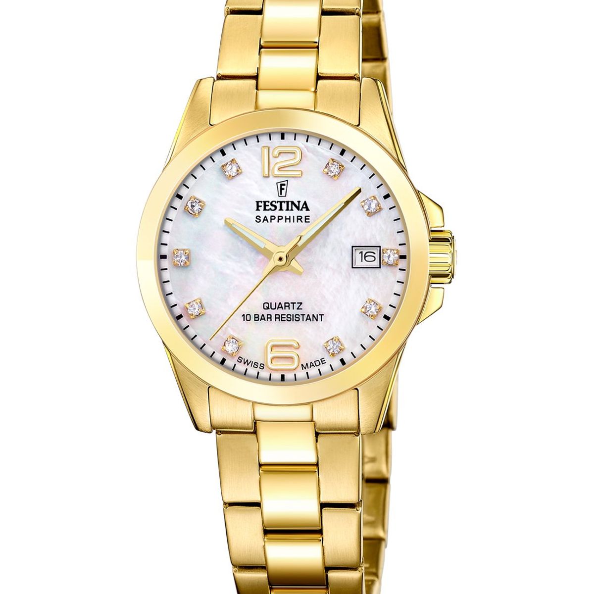 FESTINA SWISS - Reloj F20050/1 Festina Swiss Blanco Mujer ACERO CLASICO