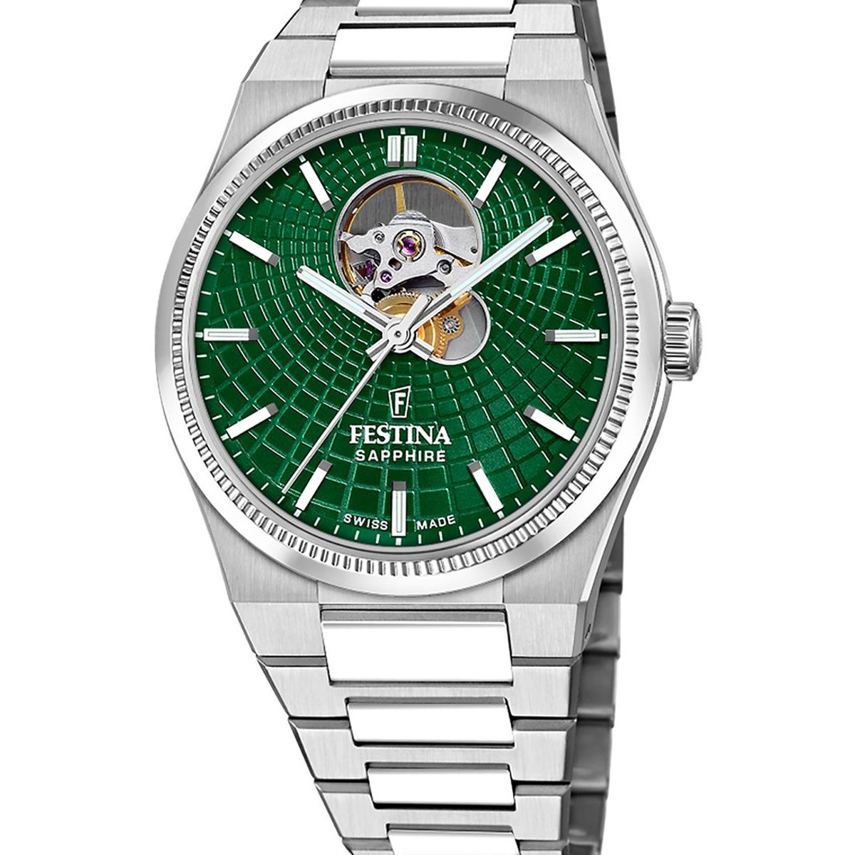 FESTINA SWISS - Reloj F20053/3 Festina Swiss Verde Hombre Automático