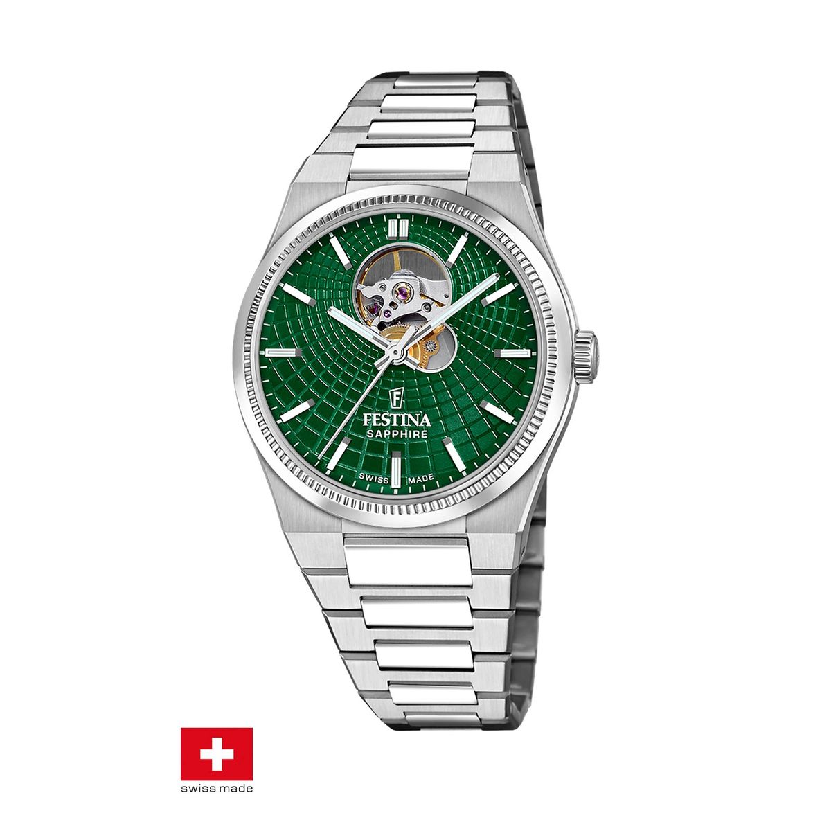 FESTINA SWISS - Reloj F20053/3 Festina Swiss Verde Hombre Automático