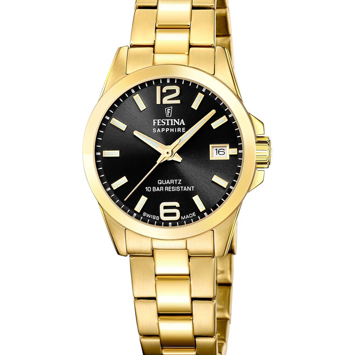 FESTINA SWISS - Reloj F20050/4 Festina Swiss Negro Mujer Acero Clásico