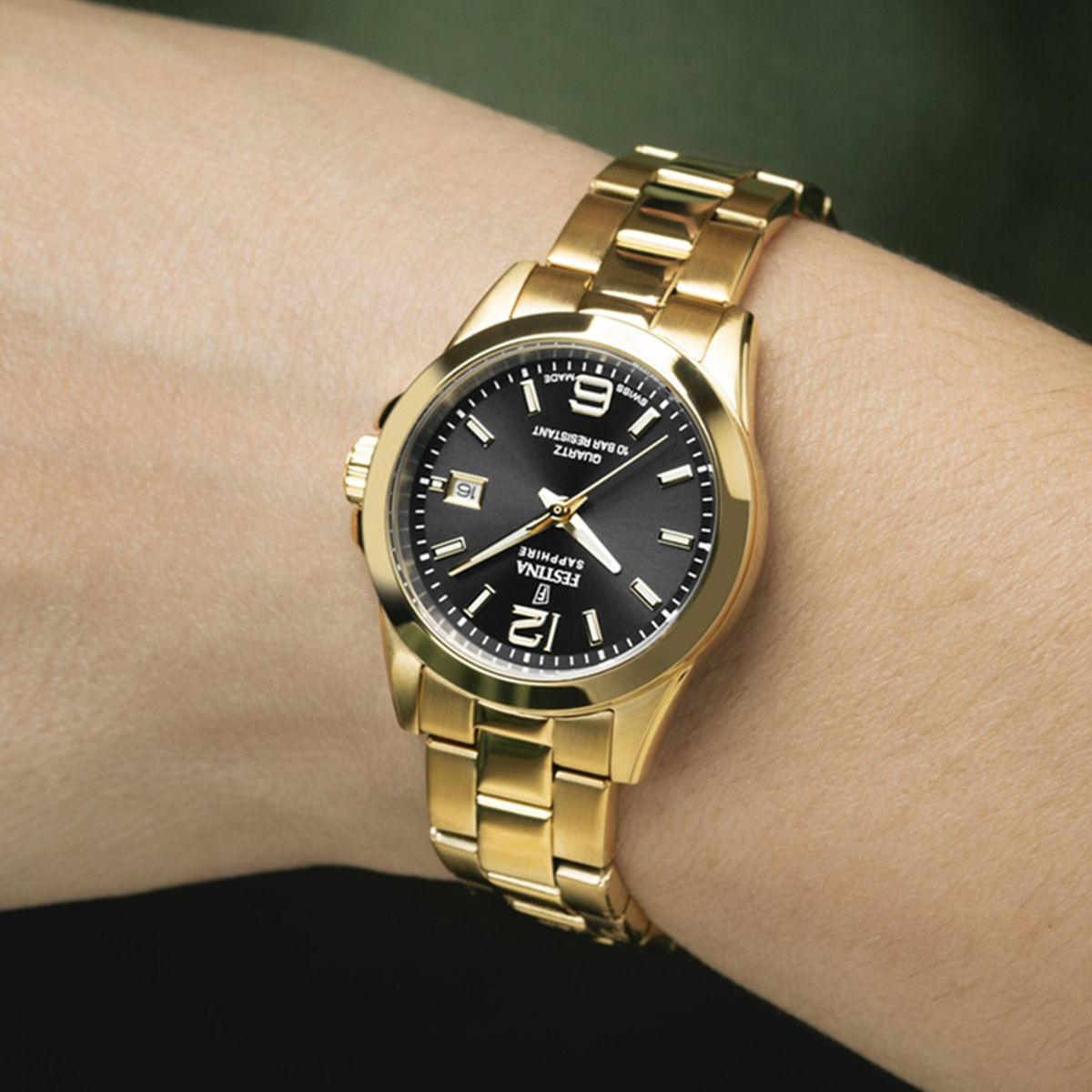 FESTINA SWISS - Reloj F20050/4 Festina Swiss Negro Mujer Acero Clásico