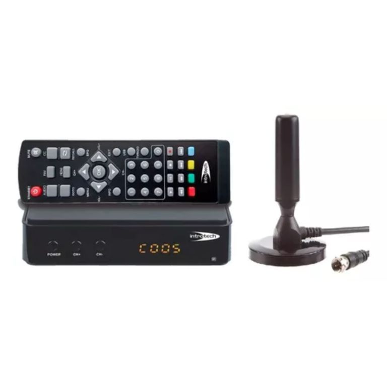 DECODIFICADOR SINTONIZADOR DIGITAL + ANTENA HDTV 6DBI