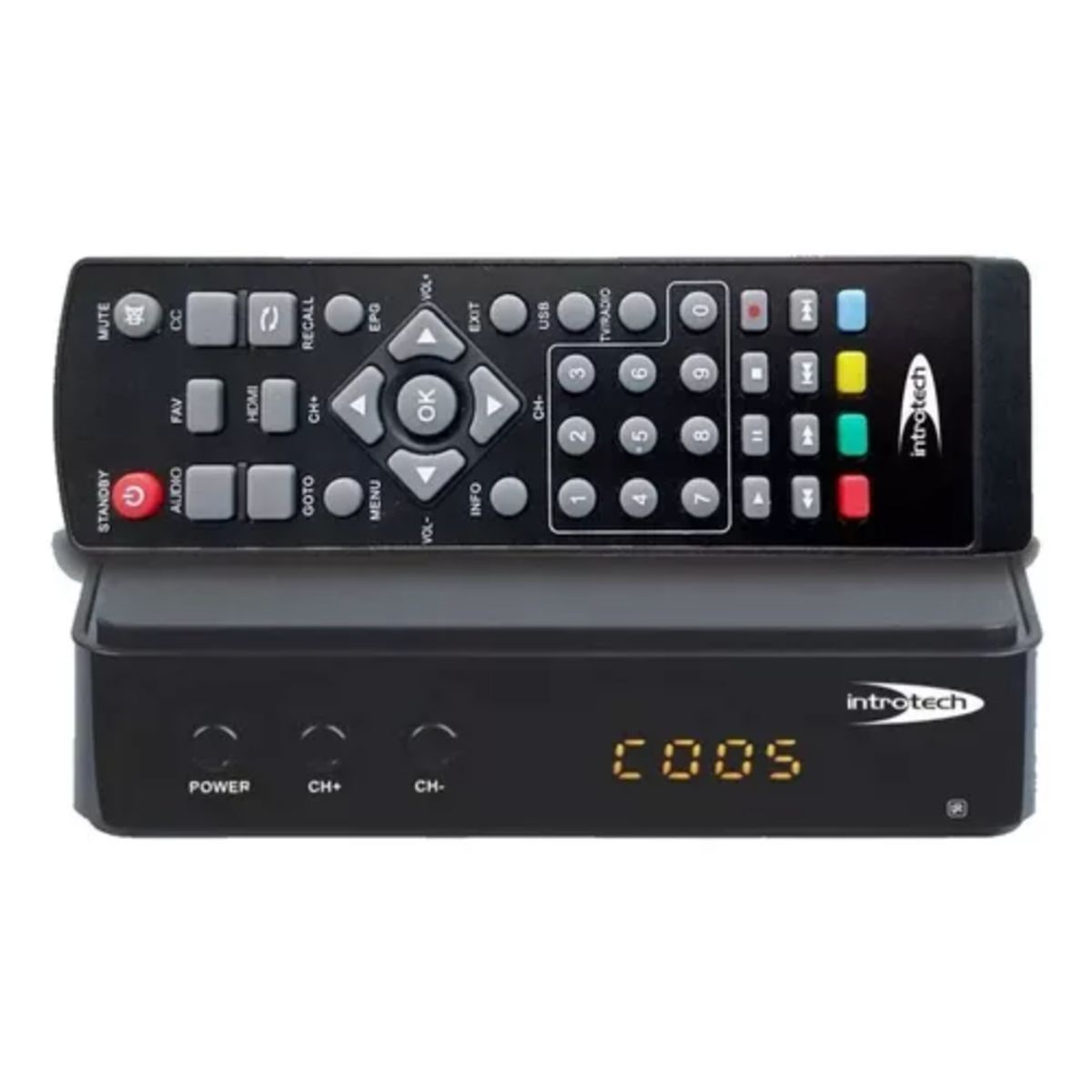 INTROTECH - DECODIFICADOR SINTONIZADOR DIGITAL + ANTENA HDTV 6DBI