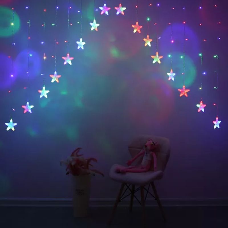 GENERICO - Luces Navidad Guirnalda Led Solar Estrella Decorativa Arbol