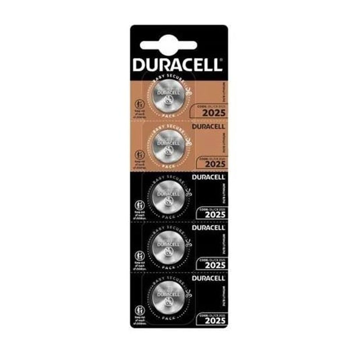 GENERICO - Pila CR2025 duracel SET 5 pilas