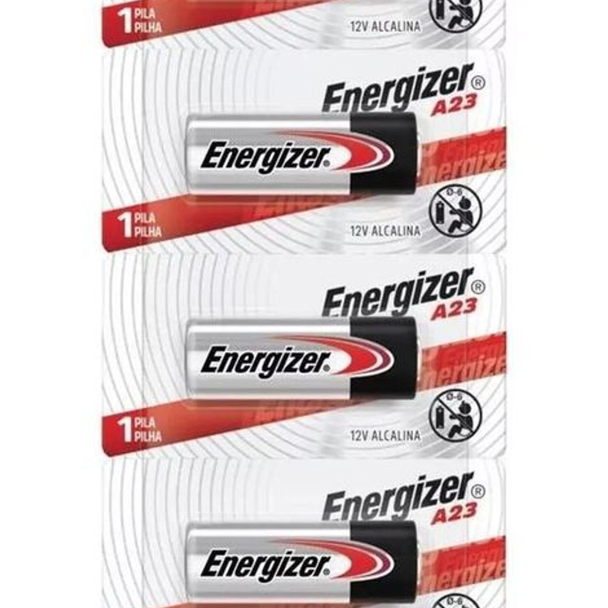 GENERICO - Pack 5 pilas Energizer A23 12V alcalina [T204]