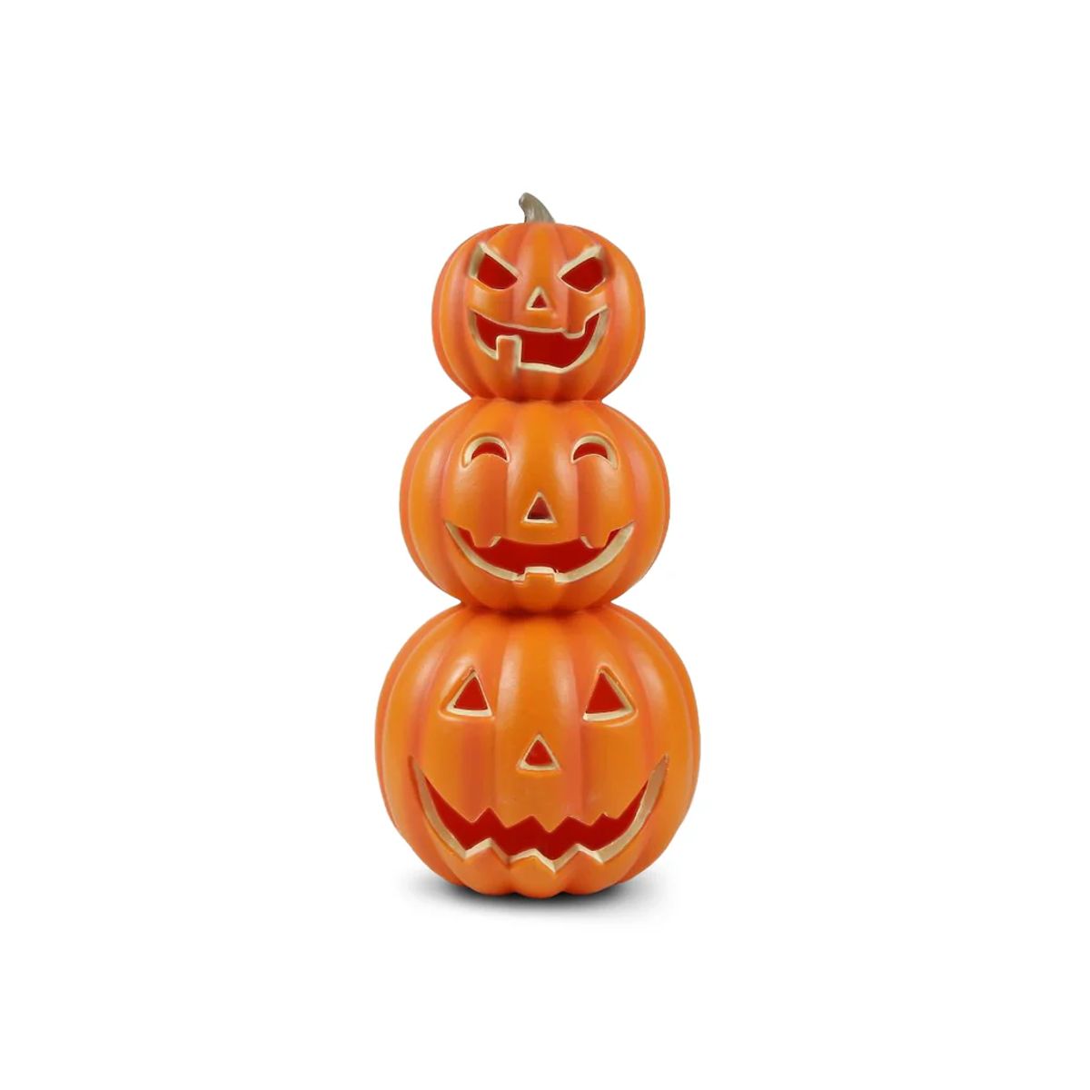 FRANK & MORTIS - Calabaza Con Luz Led 36x17cm Decoración Halloween F&m