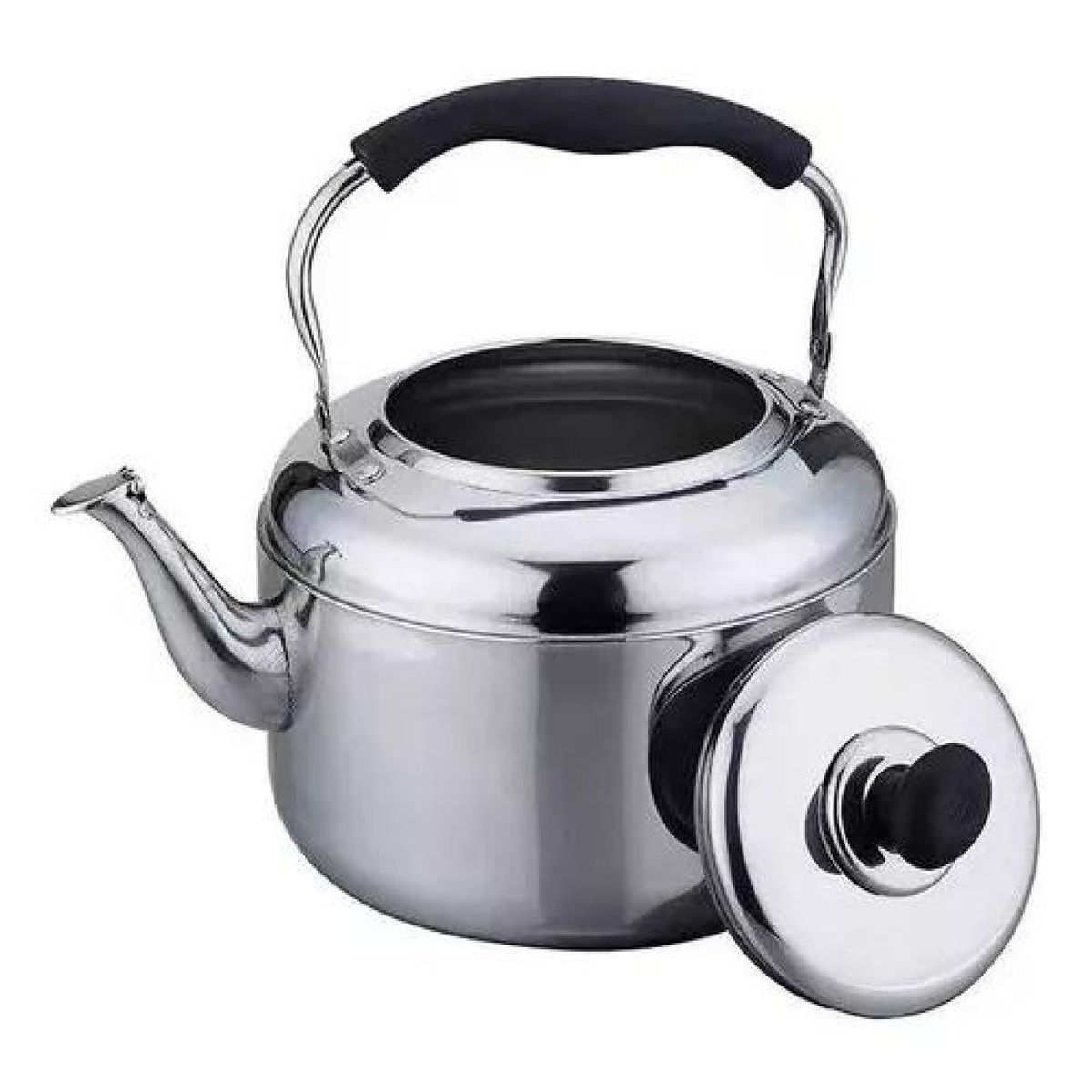 GENERICO - Tetera De Acero Inoxidable Cuello De Cisne De 2 Litros Color Plateado