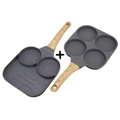 GENERICO - Pack de sartenes para desayunos multifuncionales