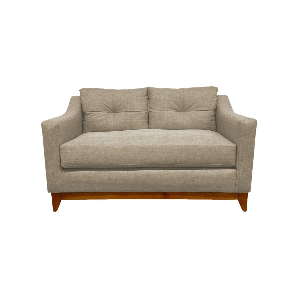 SOFAS HOME - SOFÁ CARRERA CHENILLE BEIGE 2 CUERPOS