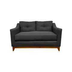 SOFAS HOME - SOFÁ CARRERA CHENILLE GRAFITO 2 CUERPOS